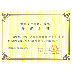 計(jì)算機(jī)系統(tǒng)集成服務(wù)資質(zhì)